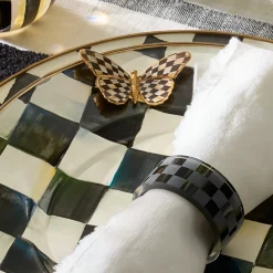 Courtly Check Butterfly Magnets, Set of 3