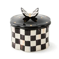 Courtly Check Butterfly Trinket Box