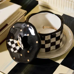 Courtly Check Butterfly Trinket Box