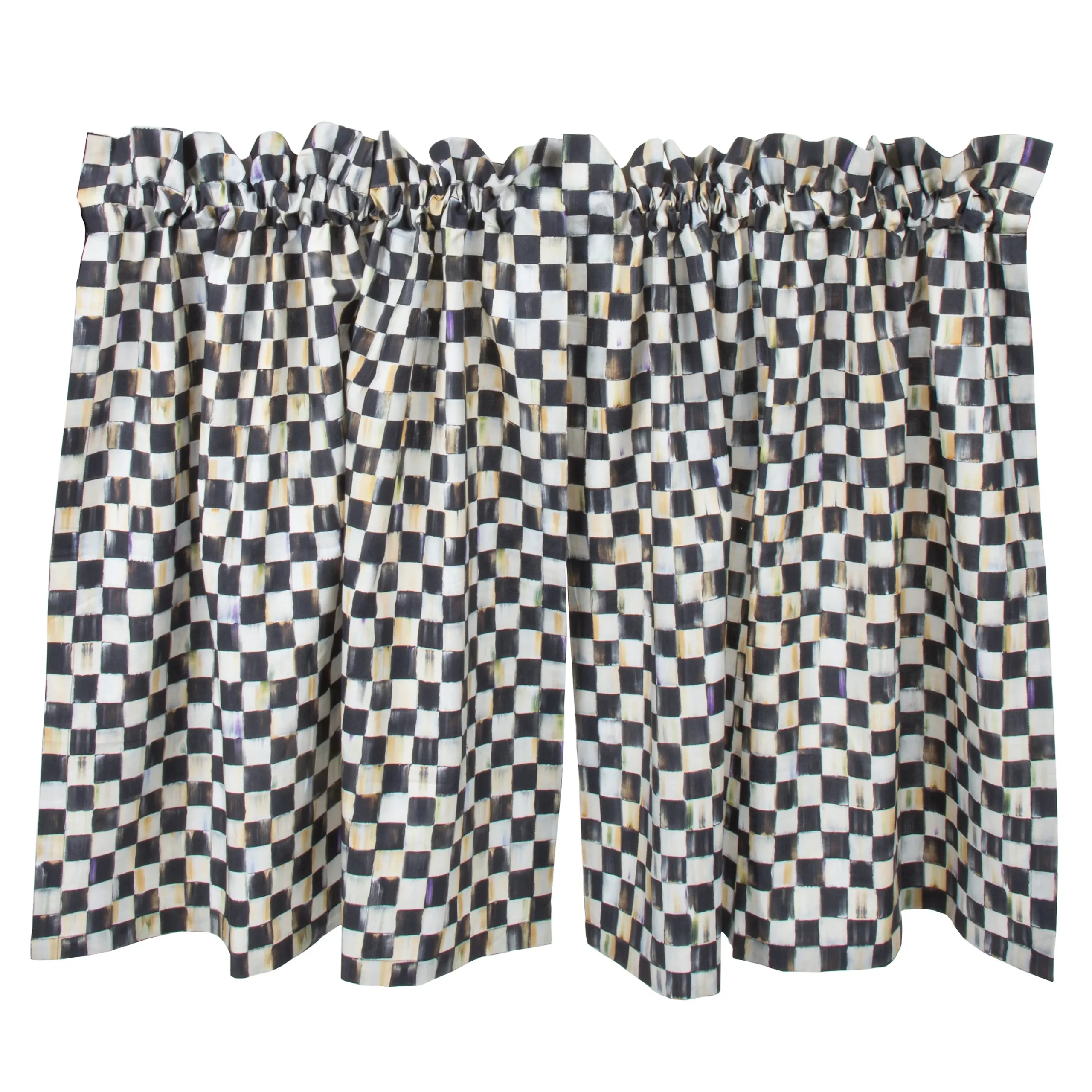 Courtly Check Cafe Curtains, Set of 2