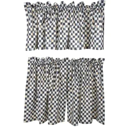 Courtly Check Cafe Curtains, Set of 2