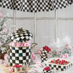 Courtly Check Cafe Valance