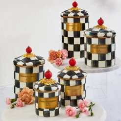 Courtly Check Canisters, Set of 3