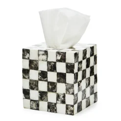 Courtly Check Capiz Boutique Tissue Box Cover