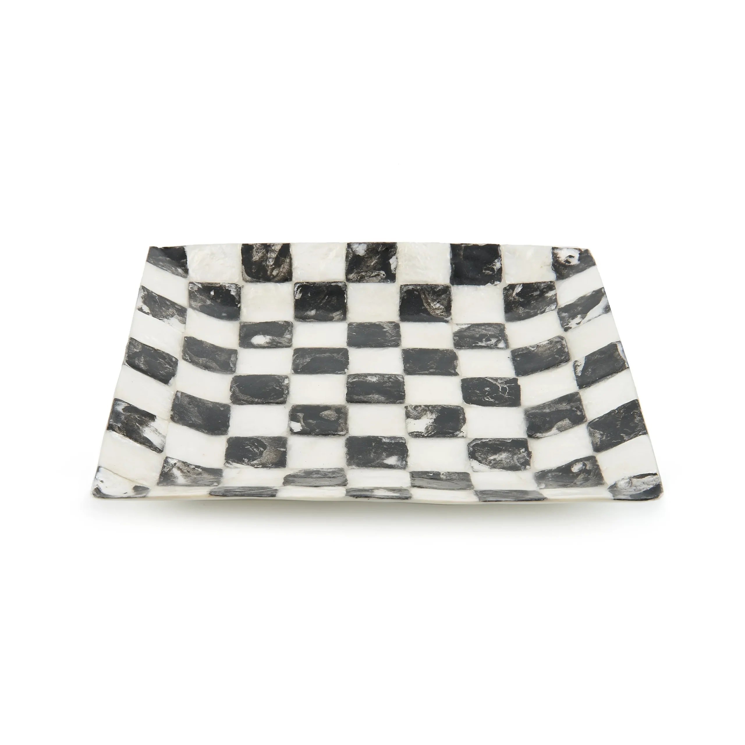 Courtly Check Capiz Catchall Tray