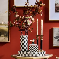 Courtly Check Capiz Vase