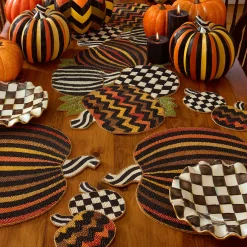 Courtly Check Ceramic Fluted Dessert Plate
