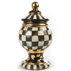 Courtly Check Ceramic Globe Canister