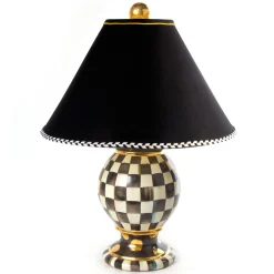 Courtly Check Ceramic Globe Lamp