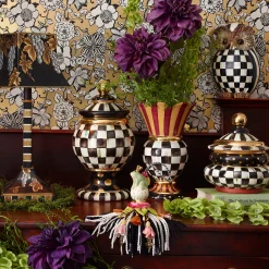 Courtly Check Ceramic Groovy Canister