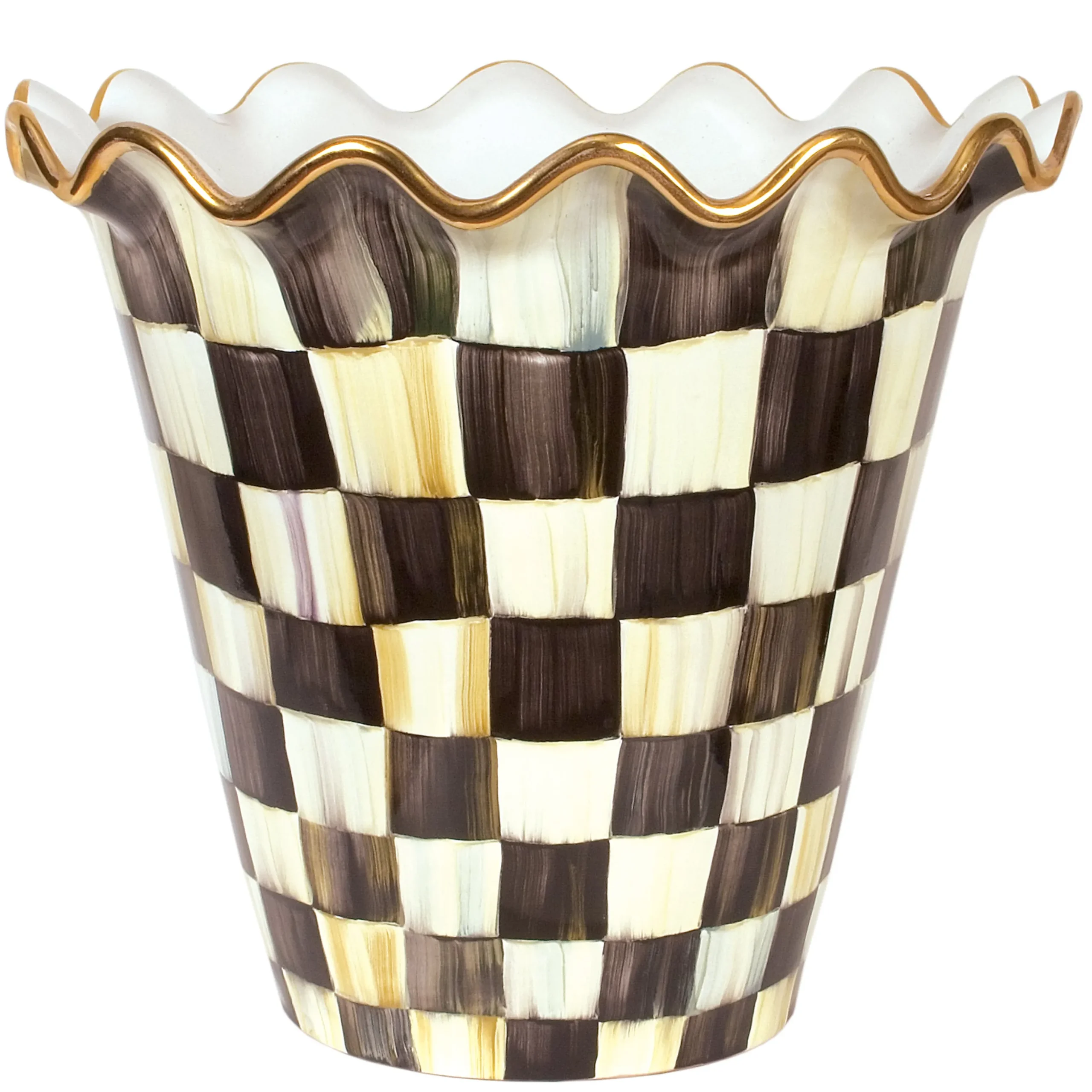 Courtly Check Ceramic Jumbo Garden Pot