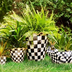 Courtly Check Ceramic Jumbo Garden Pot