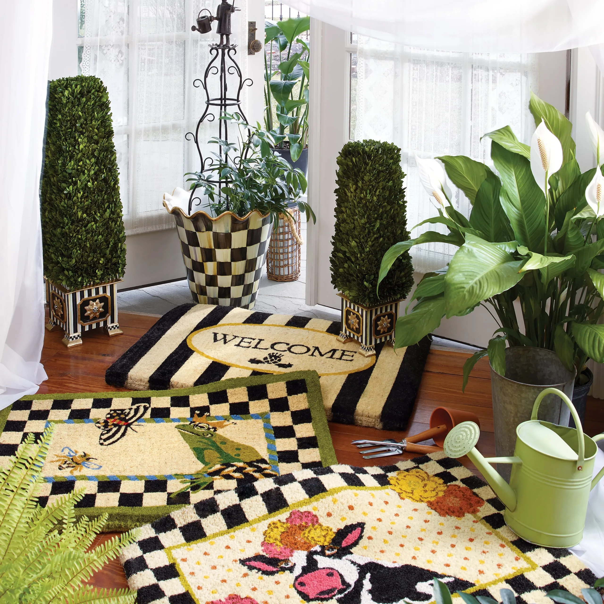 Courtly Check Ceramic Jumbo Garden Pot