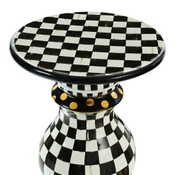 Courtly Check Ceramic Pedestal Table Base