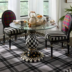 Courtly Check Ceramic Pedestal Table Base