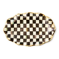Courtly Check Ceramic Serving Platter
