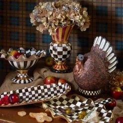 Courtly Check Ceramic Serving Platter