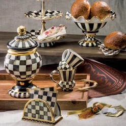 Courtly Check Ceramic Three Tier Sweet Stand