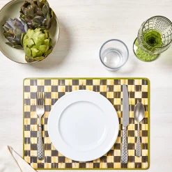 Courtly Check Cork Back Placemats, Set of 4