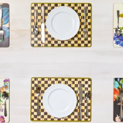 Courtly Check Cork Back Placemats, Set of 4