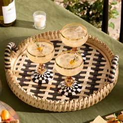 Courtly Check Coupe Glass