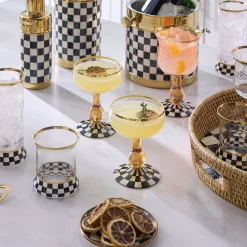Courtly Check Coupe Glass