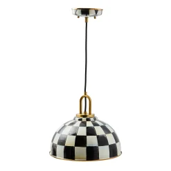 Courtly Check 12" Dome Pendant Lamp