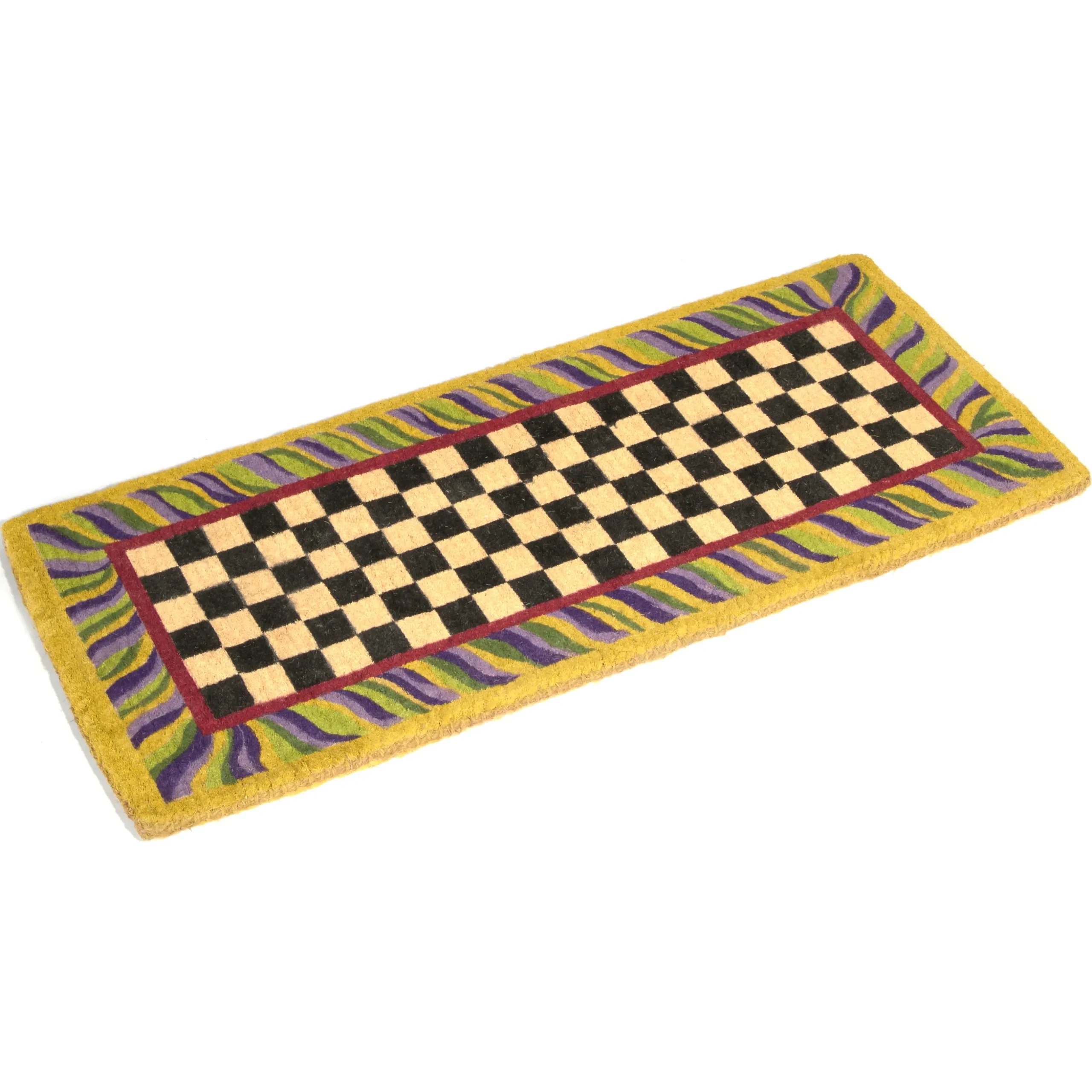 Courtly Check Double Door Entrance Mat