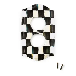 Courtly Check Double Outlet Cover