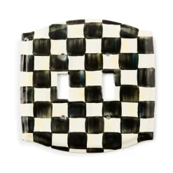 Courtly Check Double Toggle Switch Plate