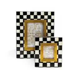 Courtly Check Enamel Frames, Set of 2