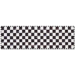 Courtly Checkered 2'6" x 8' Washable Runner