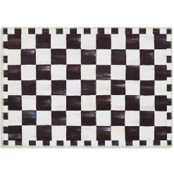 Courtly Checkered 2' x 3' Washable Rug
