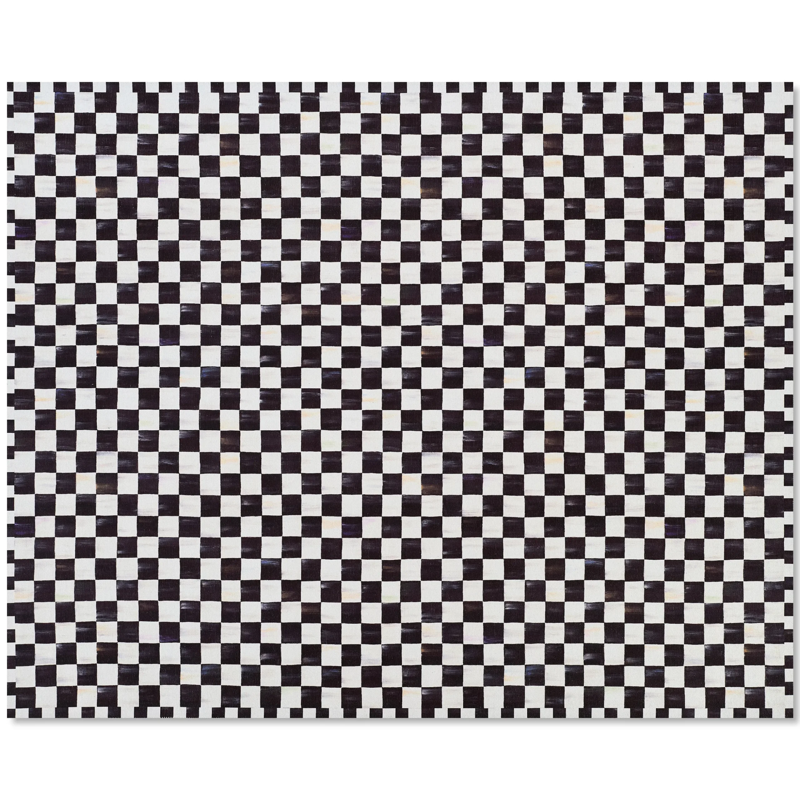 Courtly Checkered 8' x 10' Washable Rug