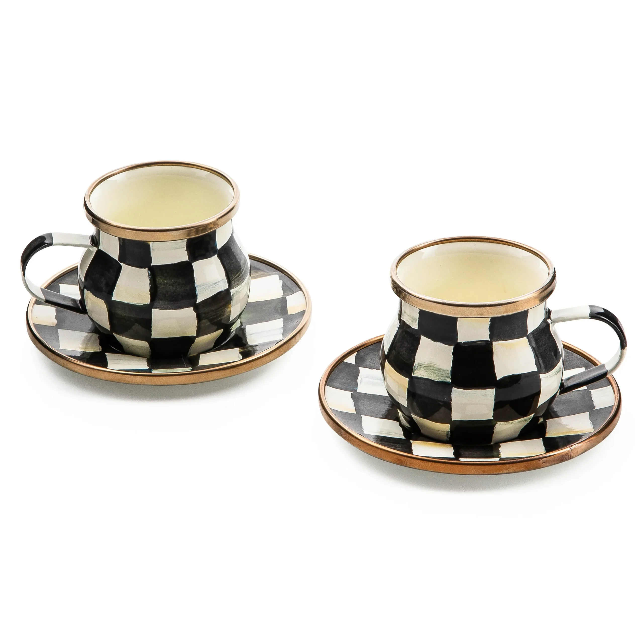 Courtly Check Espresso Cup & Saucer Set