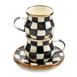Courtly Check Espresso Cup & Saucer Set