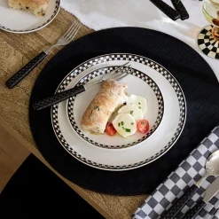 Courtly Check Everyday Dinner Plates, Set of 4