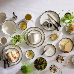 Courtly Check Everyday Dinner Plates, Set of 4