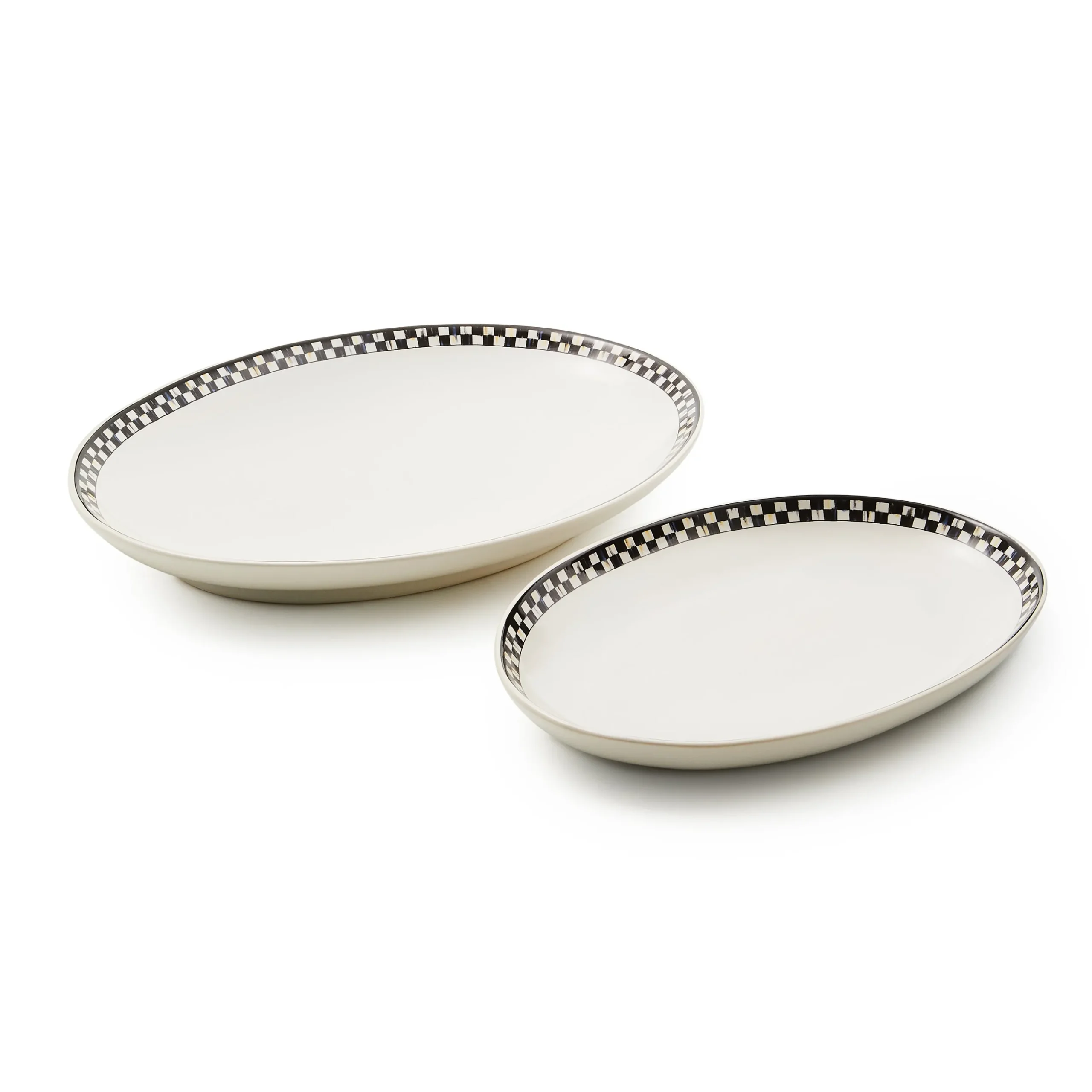 Courtly Check Everyday Oval Platters, Set of 2