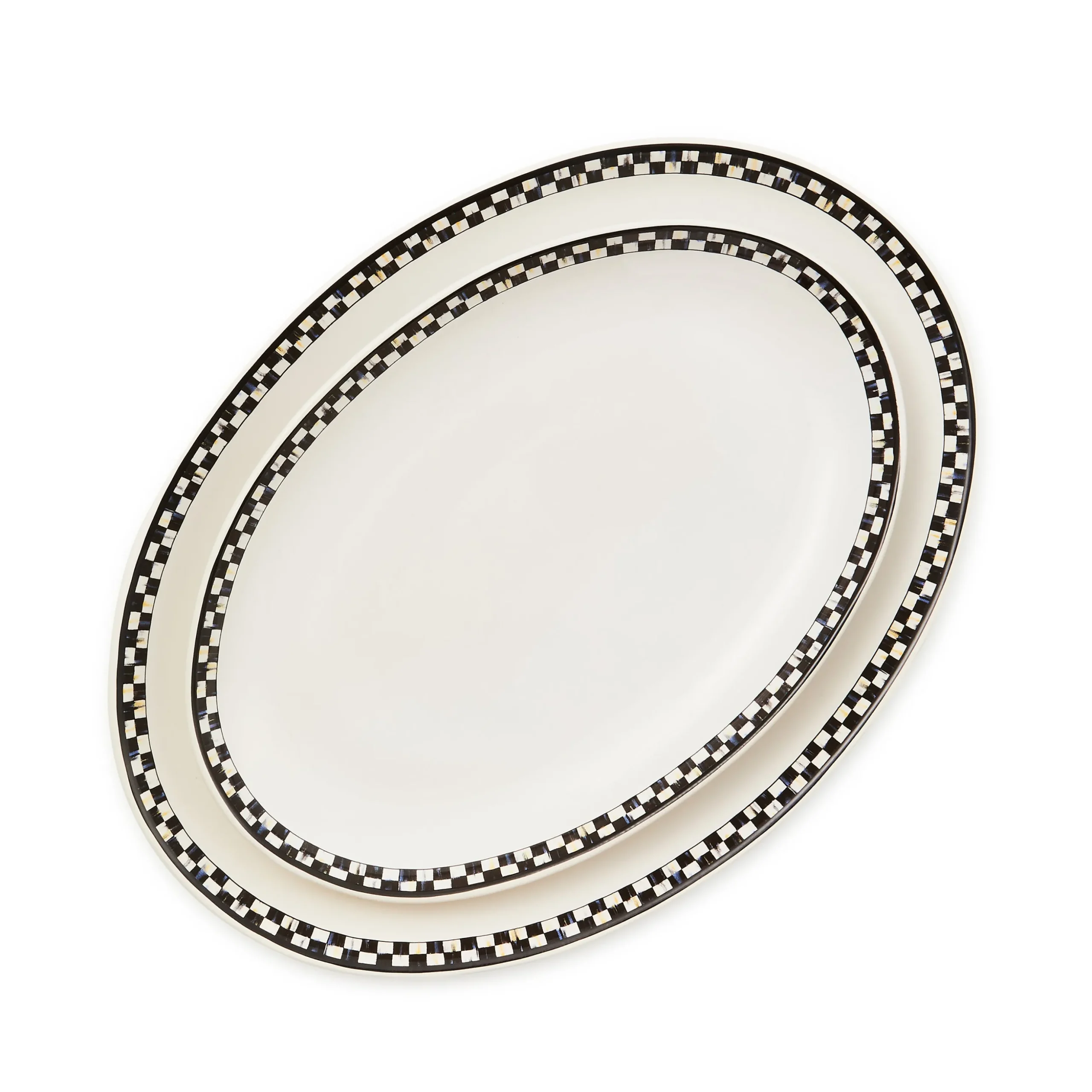 Courtly Check Everyday Oval Platters, Set of 2