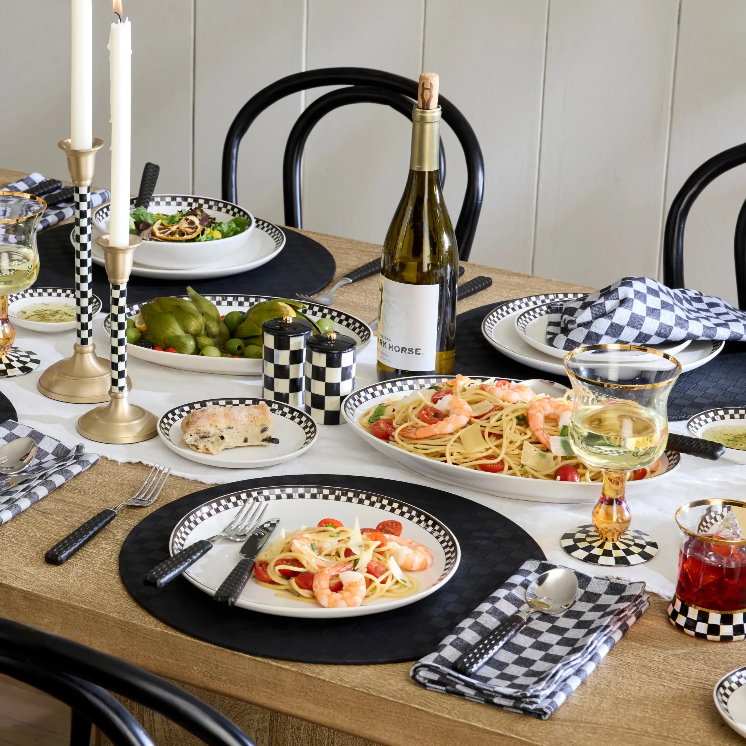Courtly Check Everyday Oval Platters, Set of 2