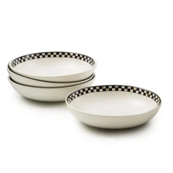 Courtly Check Everyday Pasta Bowls, Set of 4