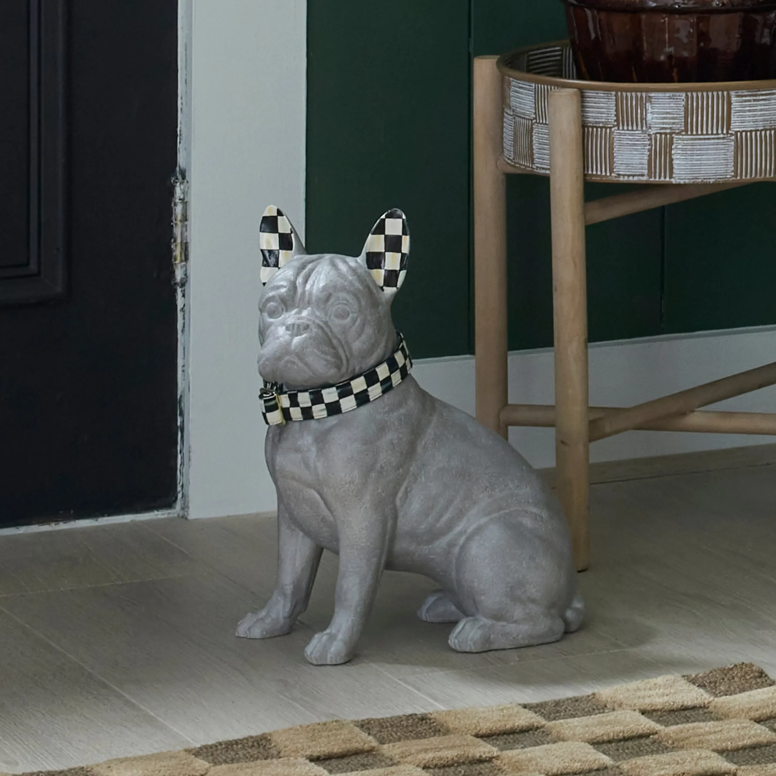 Courtly Check French Bulldog Figurine