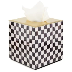 Courtly Check Glass Boutique Tissue Box Cover