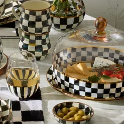 Courtly Check Glass Cake Dome