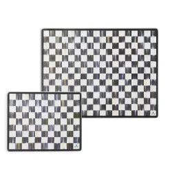 Courtly Check Glass Cutting Boards, Set of 2