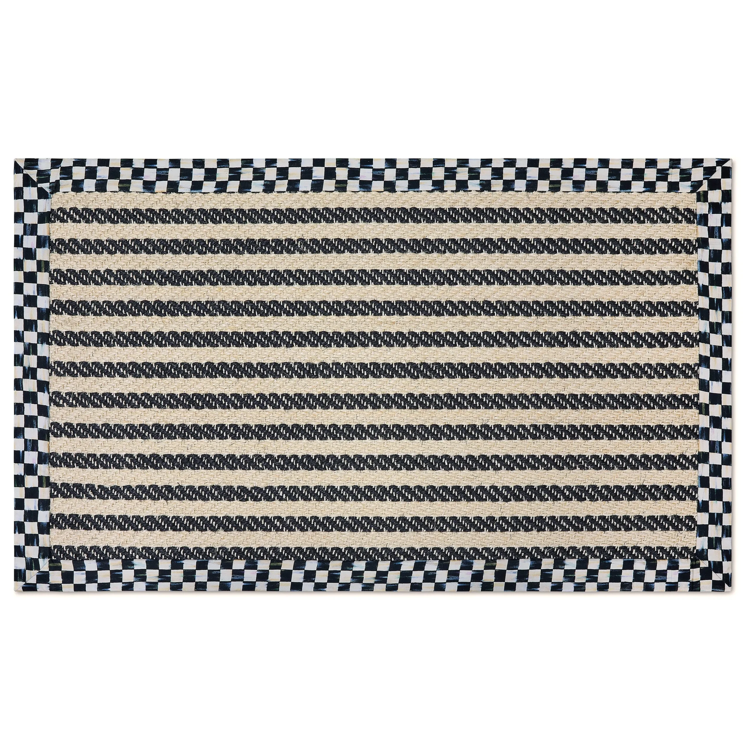 Courtly Check Herringbone Stripe 3' x 5' Sisal Rug