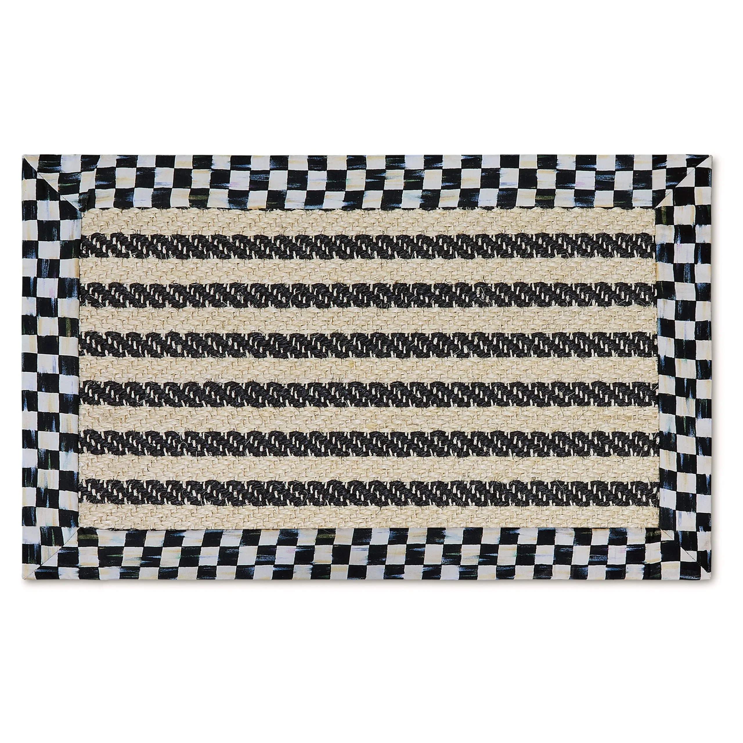 Courtly Check Herringbone Stripe 2' x 3' Sisal Rug