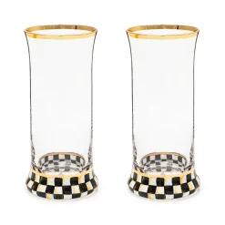 Courtly Check Highball Glass, Set of 2