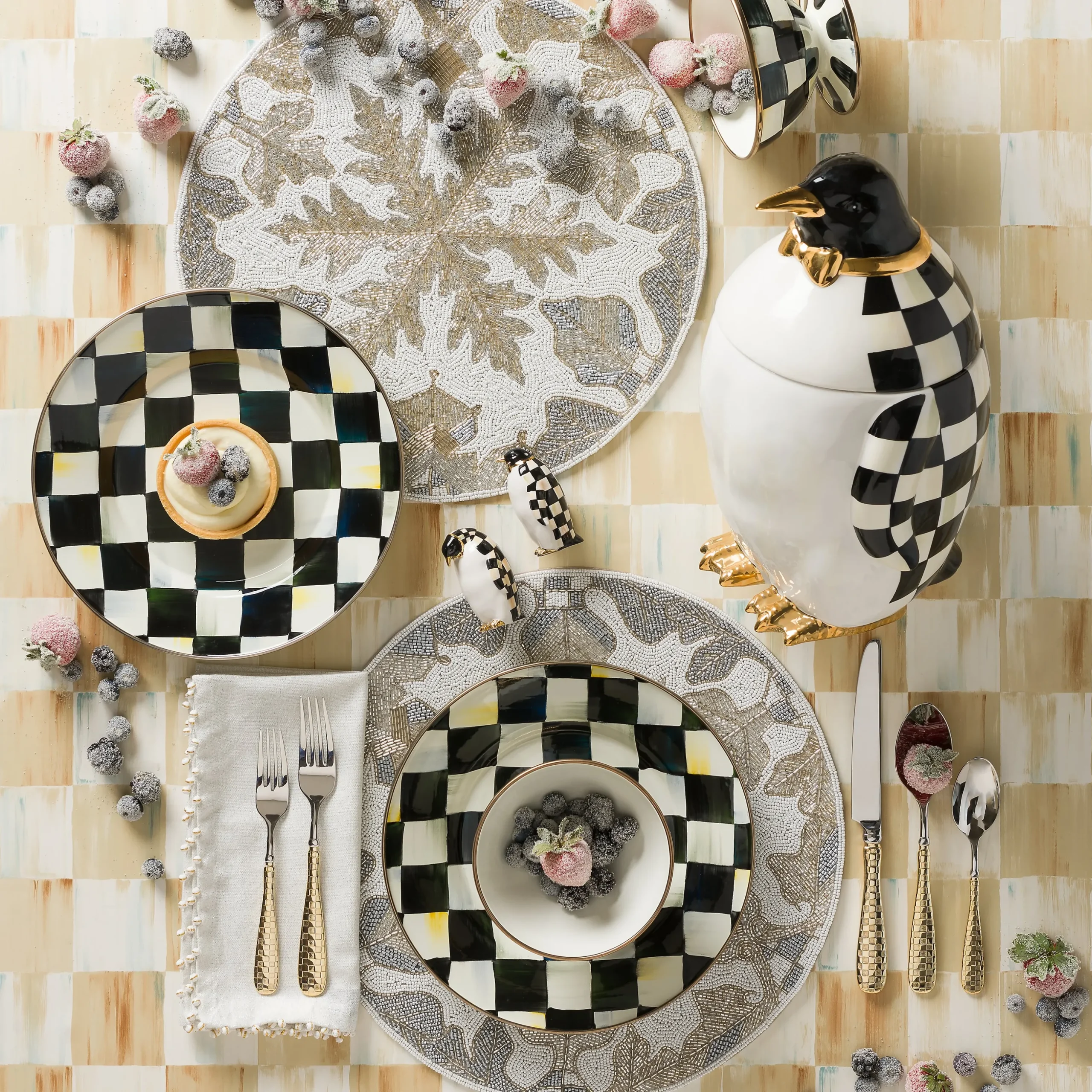 Courtly Check Ice Cream Dish